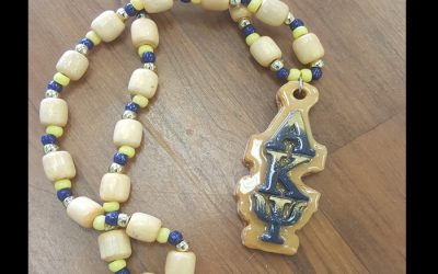 Alpha Kappa Psi Wooden Tiki Necklace