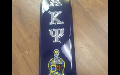 Alpha Kappa Psi Painted Paddle