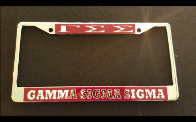Gamma Sigma Sigma Maroon Back Frame
