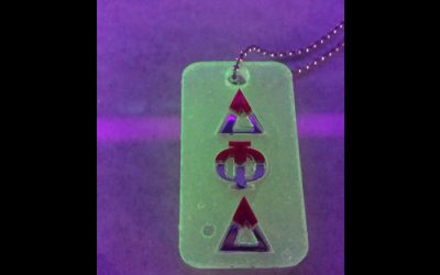 Delta Phi Delta Glow In The Dark Dog Tags 2 for $22