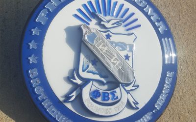 Phi Beta Sigma 11x 11 inch Mirror wall crest