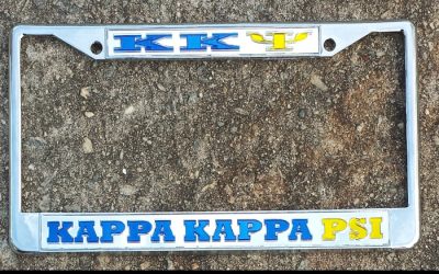 Kappa Kappa Psi Clear Mirror Back Tag