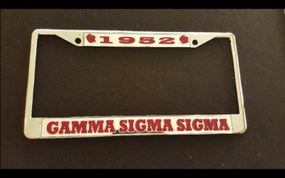 Gamma Sigma Sigma Mirror Back Frame 1952