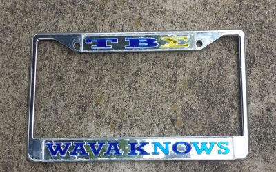 Tau Beta Sigma Clear Mirror Back Tag