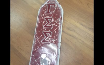 Gamma Sigma Sigma Painted Paddle