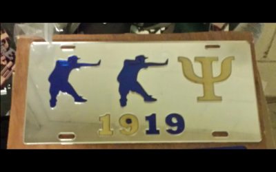 Kappa Kappa Psi Clear Mirror License Plate Throwing K’s