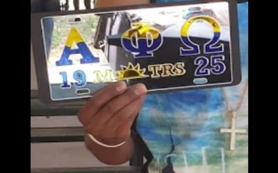 Alpha Phi Omega MOTRS License Plate