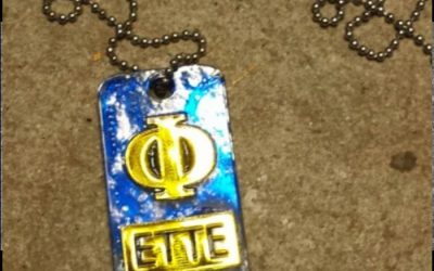 Phi Ette Clear Dog Tags