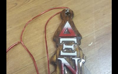 Delta Xi Nu Wood Tiki
