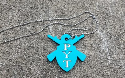 Rho Upsilon Tau Shield Dog