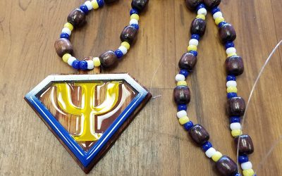 Kappa Kappa Psi Super Psi Blue and Gold Tiki