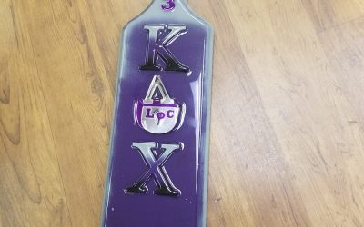 Kappa Lambda Chi Large Custom Painted Paddle