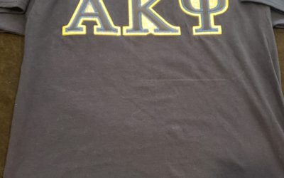 Alpha Kappa Psi Navy Blue Glitter Shirt