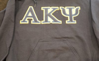 Alpha Kappa Psi Navy Blue Glitter Hoodie