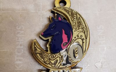 Nu Psi Zeta Wooden she Wolf moon Tiki
