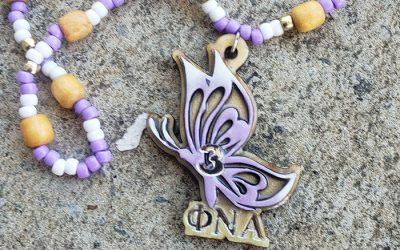 Phi Nu Alpha Wooden Butterfly