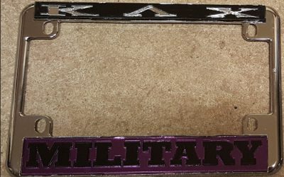 Kappa Lambda Chi Motorcycle Back Tag