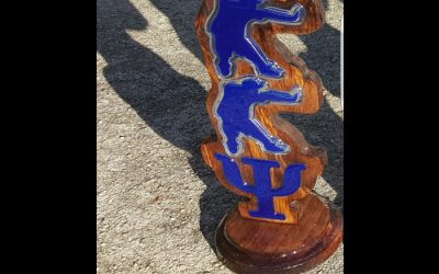 Kappa Kappa Psi Mirror Figures Desk Plaque