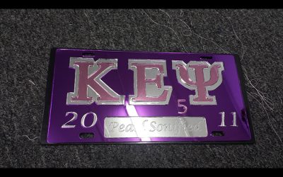 Kappa Epsilon Psi Custom License Plate W/Name and Number