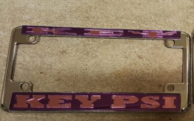 Kappa Epsilon Psi Motorcycle Back Tag