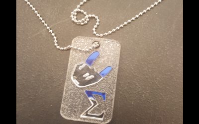 Phi Beta Sigma “Hand Sign” Dog Tag