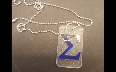 Phi Beta Sigma “Sigma Sign” Dog Tag