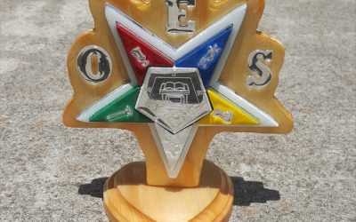 OES Mirror Star Desk Plaque