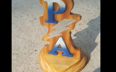 Pershing Angel Desk Plaque