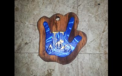 Alpha Phi Omega Vike Hand Sign Tiki