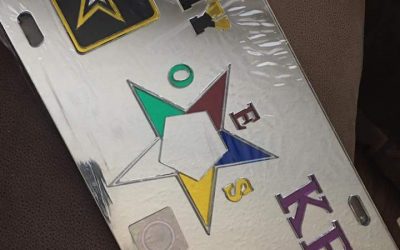 Αrmy, OES, KEY License Plate