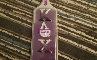 Kappa Lambda Chi Painted Paddle