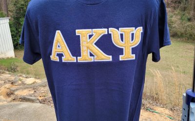Alpha Kappa Psi Shirt Chenille letter shirt