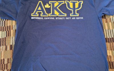 Alpha Kappa Psi Shirt with words