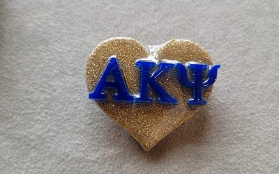 Alpha Kappa Psi Key Heart Pin