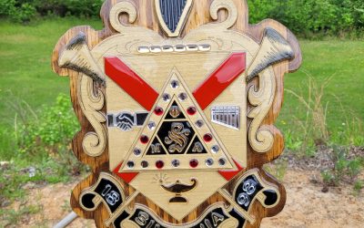 PHI Mu Alpha Wood Crest $80 (14.5 in ×13in)